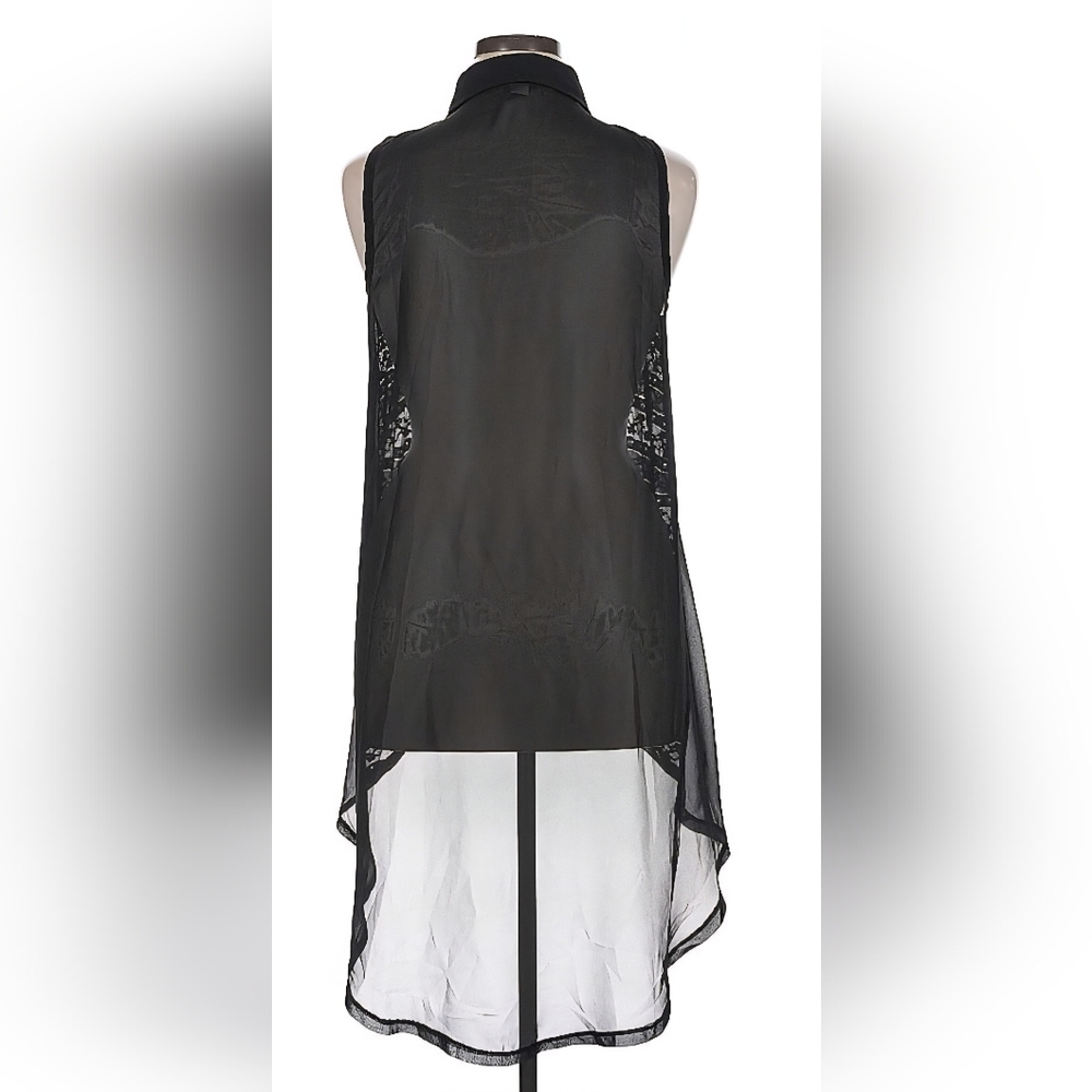 Torrid Black Lace High/Low Tunic - Picture 2 of 8
